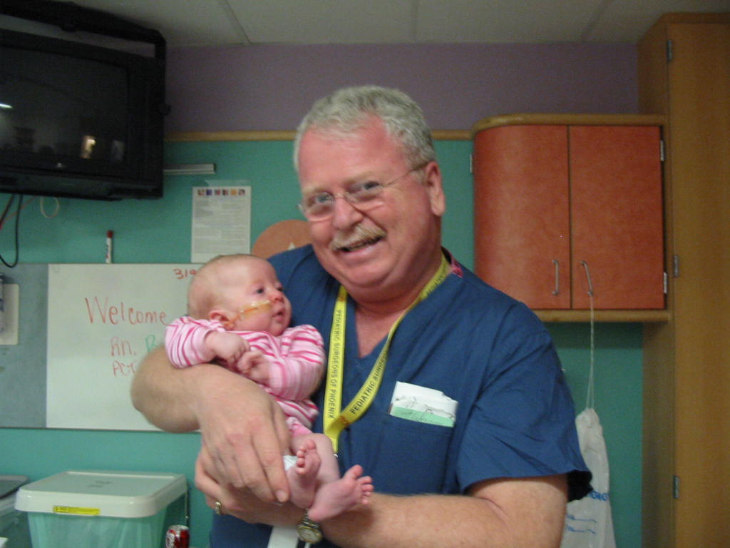 Nicole and Her Surgeon, Dr. McGill--Going Home Today!