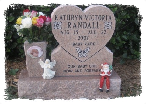 Katie's headstone