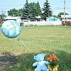 Ashers balloon with teddy and lily