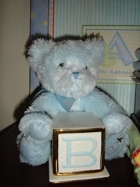 Ashers little teddy with his urn