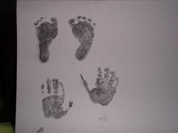 Hand and foot prints