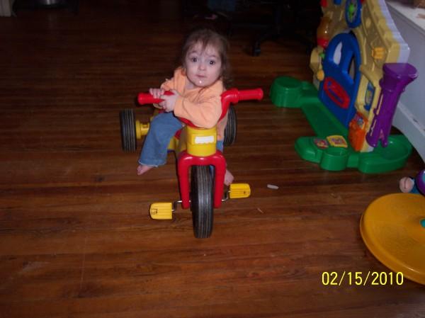 she loves her bike