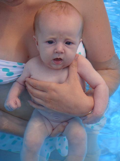 Savanna Saige - First swim.