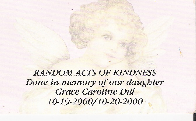 Grace's Act of Kindness Card