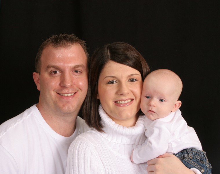 Landen Morrow and parents