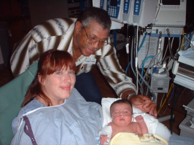 Gregory Zion, Grandpa, and Mommy.